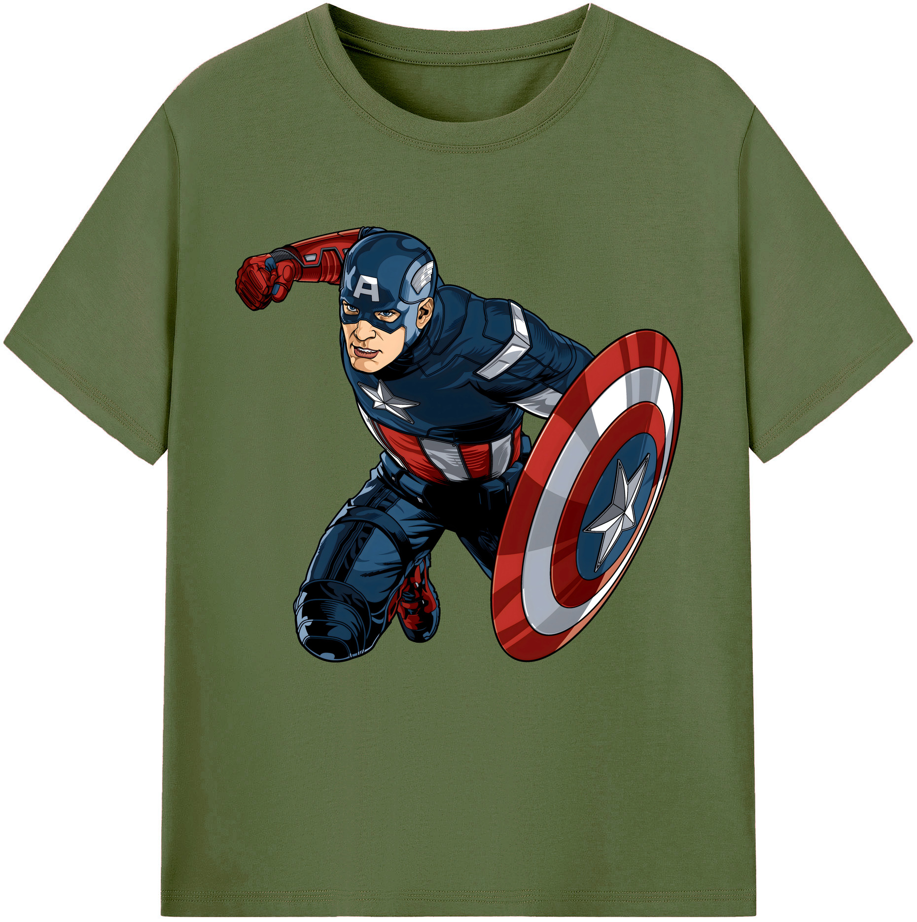 （画像用） アベンジャーズ The Avengers 綿100％半袖Tシャツ（フロントプリント）
